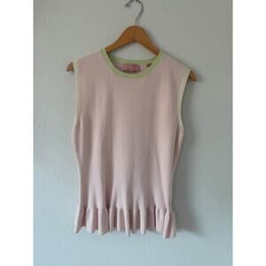 Ted Baker London Pink Sleeveless Peplum Top Womens Size 4